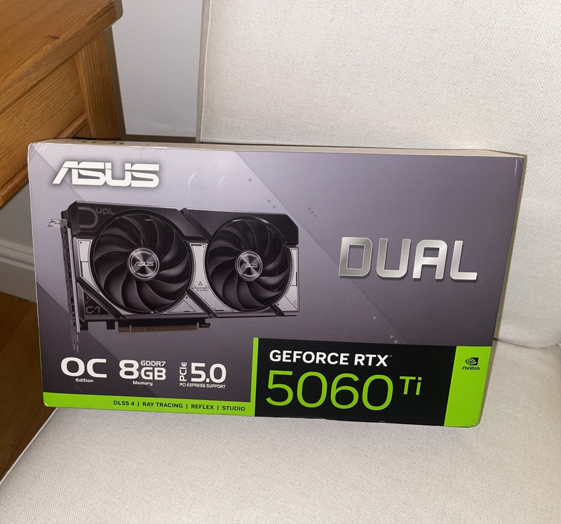 ASUS NVIDIA GeForce RTX 5060 Ti Dual OC Graphics Card 8GB DDR7 SEALED
