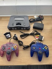 Nintendo 64 N64 Console Bundle 2 Controllers Expansion Pak PSU AV Lead Spares