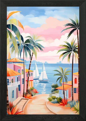 Küste Matisse Kunst Gerahmtes Wandbild Poster Leinwanddruck Bild