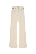 VALENTINO GARAVANI Ivory Denim Jeans New & Authentic