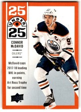 2018-19 Upper Deck 25 Under Connor McDavid #U25-1 Edmonton Oilers