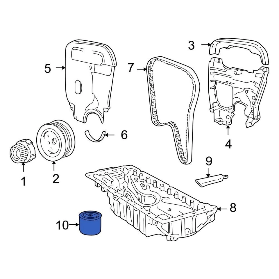 For Volvo V70 1998-1999 Volvo 3517857 Engine Oil Filter Foto 2 de 2