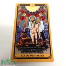 Heroclix X-Men: X of Swords set Six of Pentacles Tarot Card 