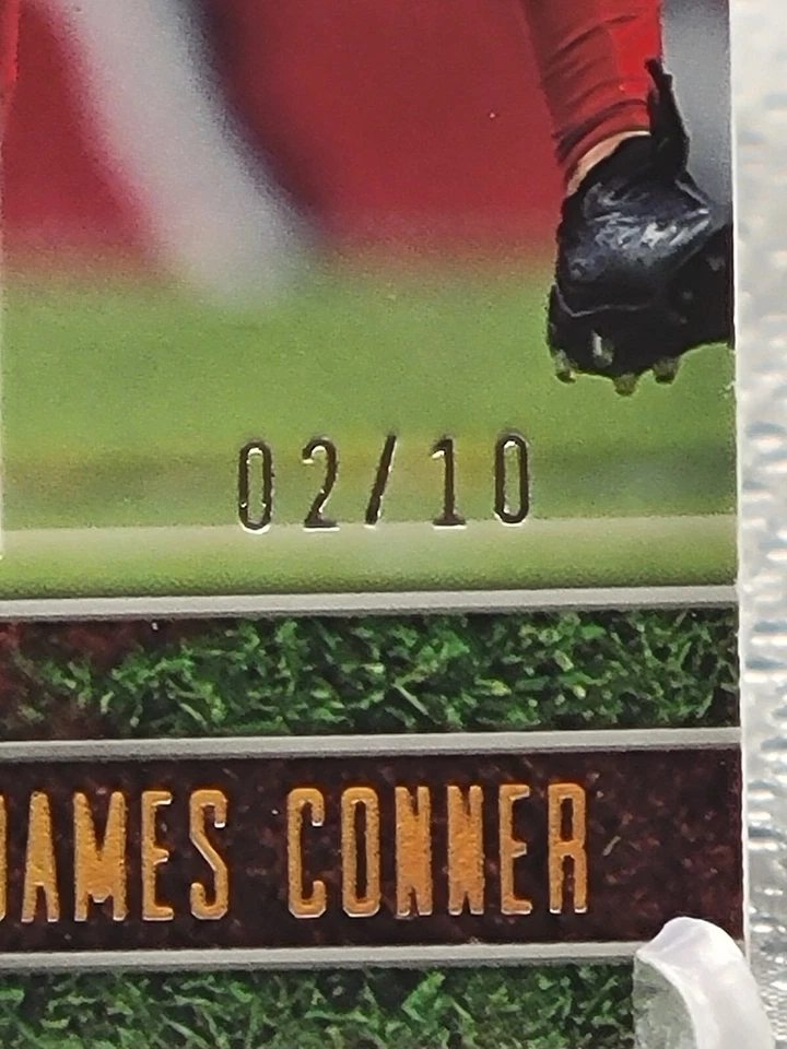 JAMES CONNER 2022 PLAYBOOK FOOTBALL GROUNDING PATCH PRIME /10 🔥 🔥  - Image 2 of 3