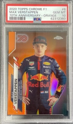 PSA 10 - Max Verstappen #6 - 70TH Anniversary - Orange - 2020