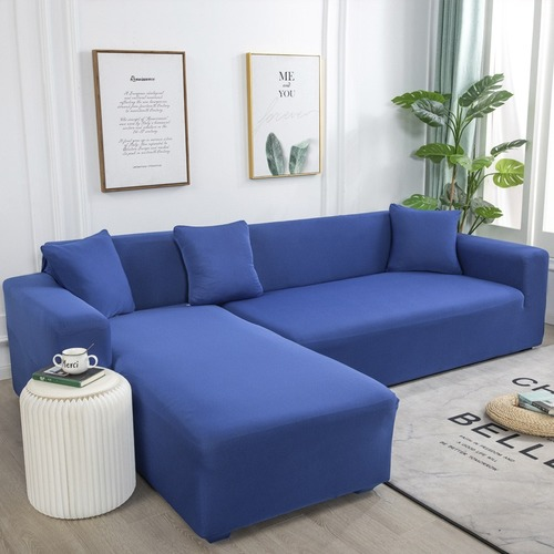 Uni Ecksofa Bezug Zimmer Elastisch Couch Bezug Stretch Schonbezüge L Form Sofa - Bild 10 von 42