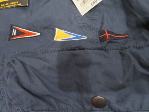NUOVO Nautica Jeans Co NJC-99 cotone ricamato tasche cargo pantaloncini uomo 32 blu - Foto 2 di 19