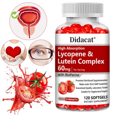 DIDACAT Lycopin- und Lutein-Komplex 60 mg, Prostata-, Herz- und Augengesundheit