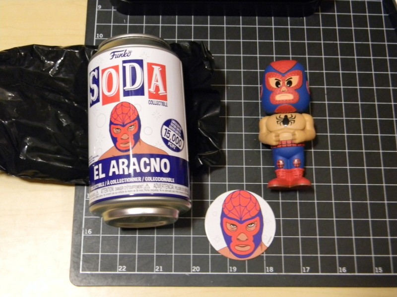 Funko Soda El Aracno Spiderman as a luchador Mexican Wrestler 1 of 12,500