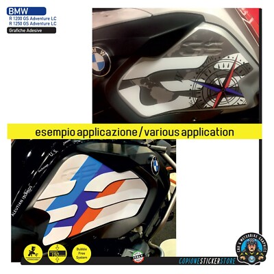 Black Doves Graphics – N.2 Adesivi Fiancate Serbatoio Compatibili Con BMW R1250GS Adventure (dal 2019) E BMW R1200GS Adventure (dal 2013) | PVC Alta Qualità (Rosso - Foto 9
