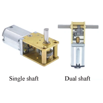 DC 3V 6V 12V Large Torque Mini 1218-N20 Worm Gear Motor Full Metal Gearbox Robot