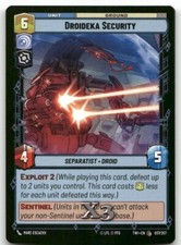 Droideka Security #037 Star Wars Unlimited TOR NM X3