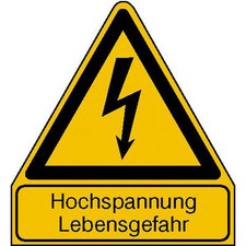 Schild Hochspannung