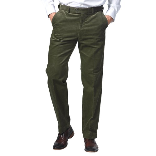 Men’s Corduroy Cord Trousers Pants Quality High Waist Expandable Waist Upto 60" - Picture 31 of 39