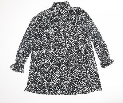 Blue Vanilla Damen schwarz Polyestermischung Größe S hochgeschlossen