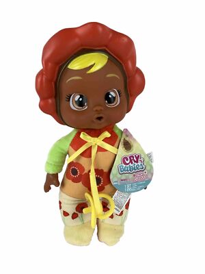 1806 Cry Babies - Tiny Cuddles Happy Flower Ava 9'' Baby Doll Pacifier