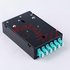 Fiber Optic Terminal Box 12 core LC MM OM3 adapter pigtail 6 Ports Patch Panel