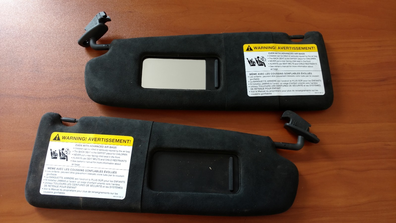 LAMBORGHINI GALLARDO LP560 COUPE INTERIOR SUN VISORS OEM 408857552A 408857551A 