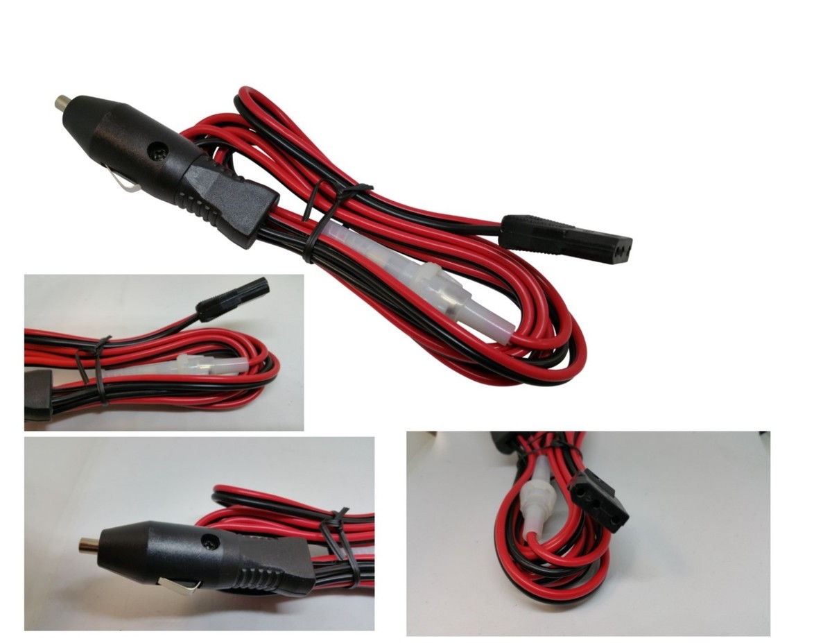 CB HAM RADIO POWER CORD WITH CIGARETTE LIGHTER ADAPTER, FITS COBRA RADIOS