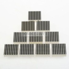10pcs 8x8 Red 64 LED Dot Matrix Displays 3mm 32x32x7mm