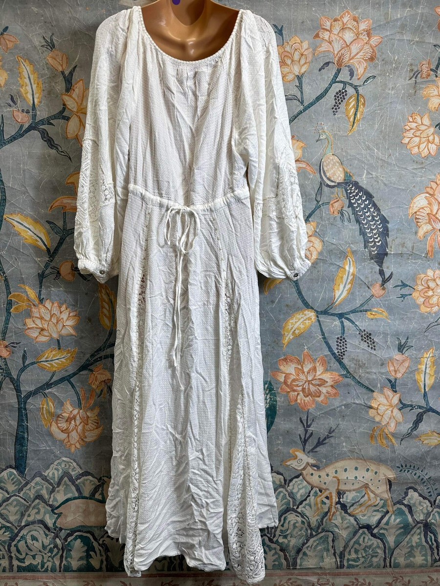 Free People Women's Southwest Lace Maxi Dress - Ivory - S Free People Women's Southwest Lace Maxi Dress - Ivory - S