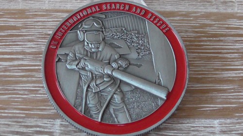 Moneta sfida internazionale ricerca e soccorso Galles del Sud Fire & Rescue Regno Unito #557Y - Foto 7 di 9