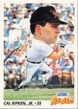 1992 Score Cal Ripken Jr. Baltimore Orioles #433