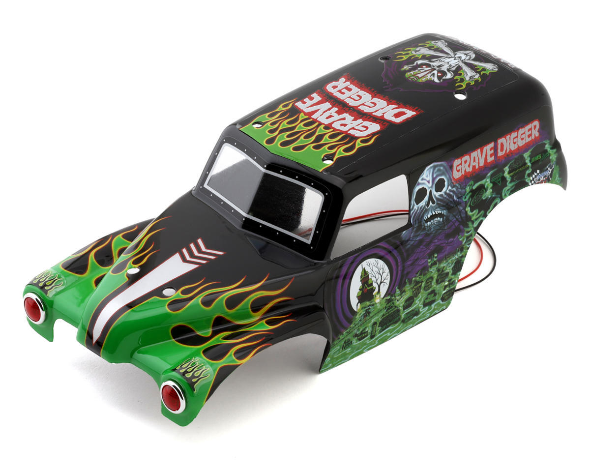 Losi Mini LMT Grave Digger 1/18 Pre-Painted Body Set (Green