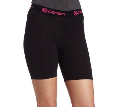 Canari Cyclewear Women's Gel Cycle Liner Padded Cycling Athletic Shorts  Large
