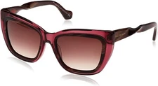 Balenciaga BA27 83F Transparent Violet Cat Eye Brown Gradient Women's Sunglasses