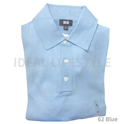 UNIQLO Washable Knitted Polo Sweater S-4XL Short Sleeve Collared Men 476997 NWT - Picture 7 of 21