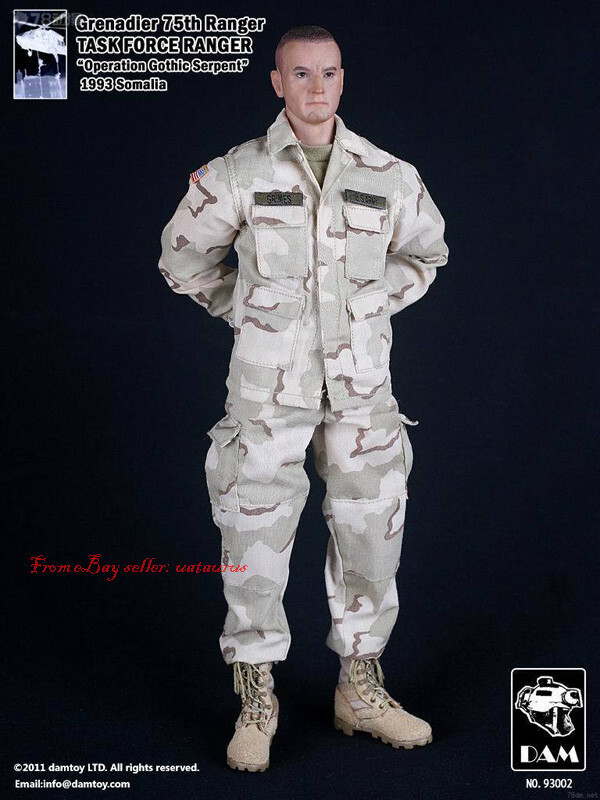 ミリタリー Grenadler 75th Ranger TASK FORCE RANGER Dam Toys DAMTOYS 1/6 Scale 12