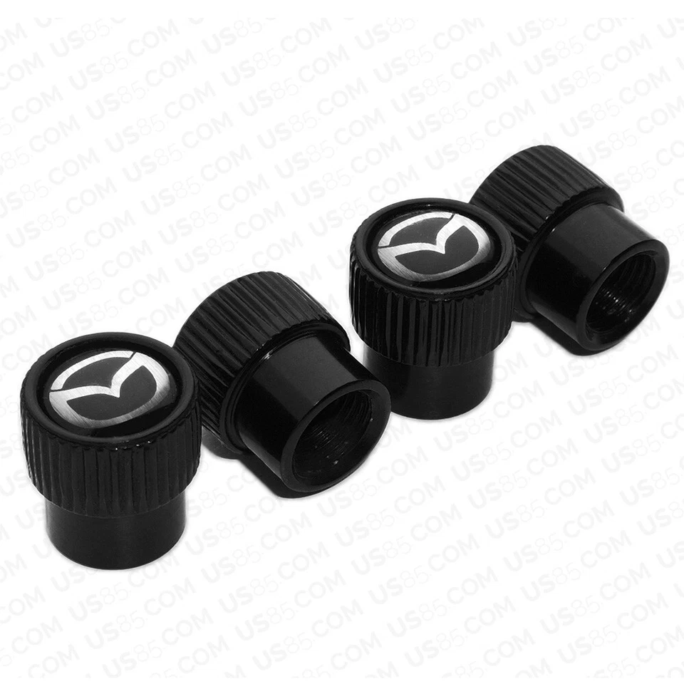4x For Mazda Roundel Car Wheels Tire Air Valve Caps Stem Dust Cover Logo Sport - Image 2 of 4
