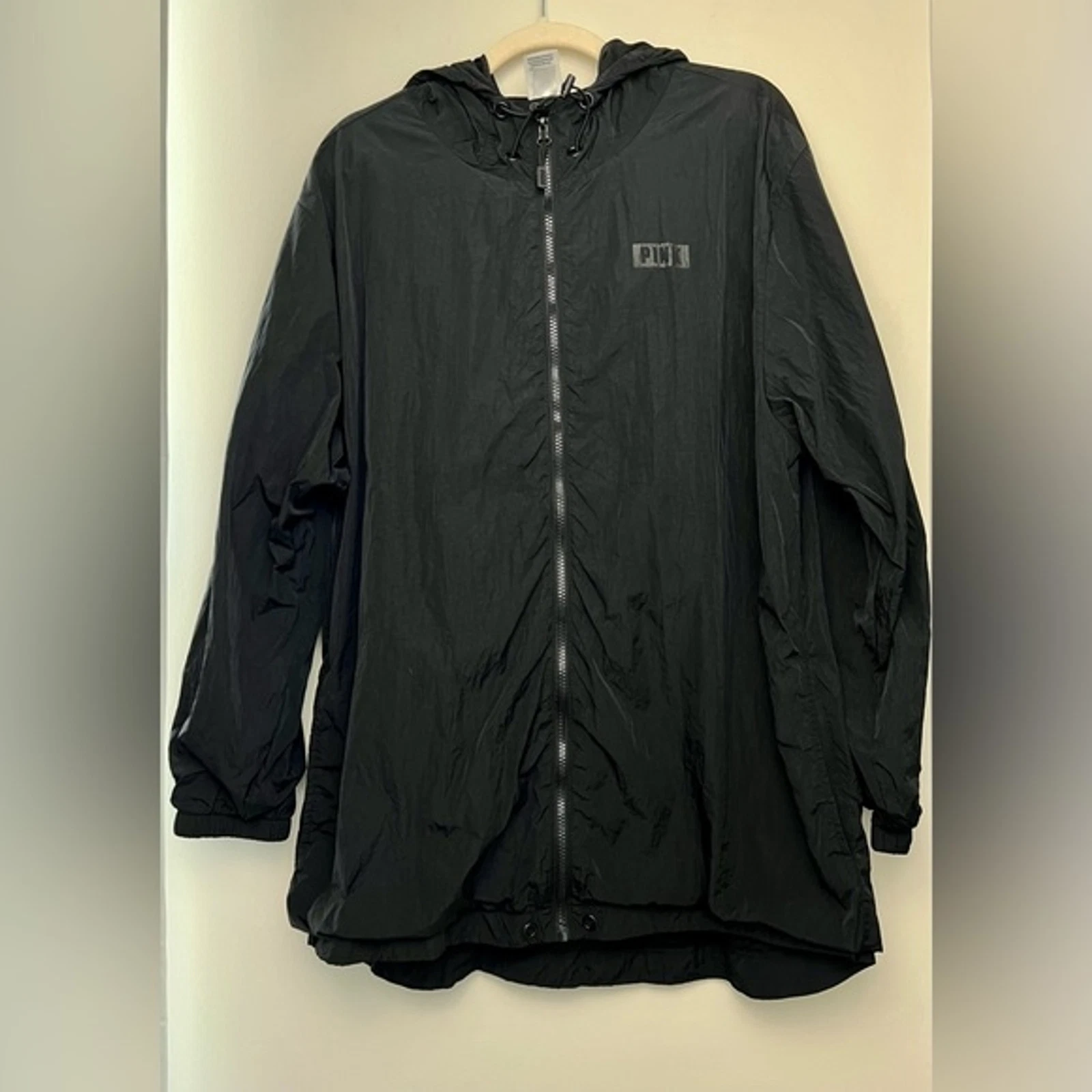 UNDERCOVER GIACCA FRANGIVENTO VICTORIA'S SECRET ROSA OVERSIZE TAGLIA M