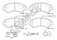 Breck BremsbeläGe Vorne FüR Fiat Ducato Pritsche/Fahrgestell Peugeot Boxer Bus