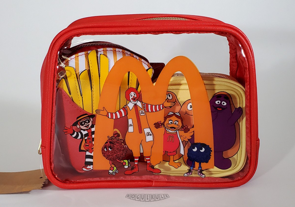 McDonald's キャラクター柄 ボストンバッグ 🚦McDonald's Character Cosmetic Bag 3 Piece Set - MAD Engine
