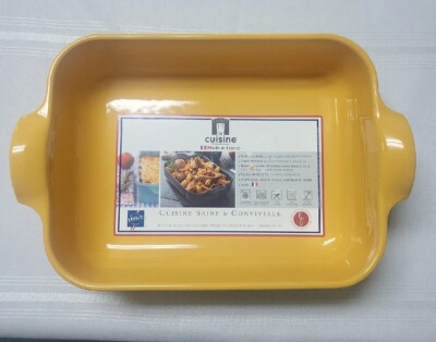 Esprit De Cuisine Stoneware Baking Casserole Yellow Made In France Baking Dish 