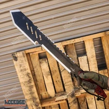 25.5" Full Tang Outdoor Emergency Machete Wasteland Survival Ninja Machete