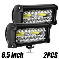 20000lm 2x 6.5in Led Work Light Bar Flood Spot Pod Utv Truck Offroad Driving Fog