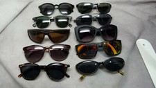 Lot of 10 - Assorted Brands Models Sizes Styles Men's/Women's Sunglasses Glasses