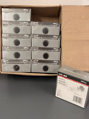 CASE OF 10 Thomas & Betts / Red Dot 2-Gang 3-Hole 3/4'' Outlet Boxes 2IH3-2