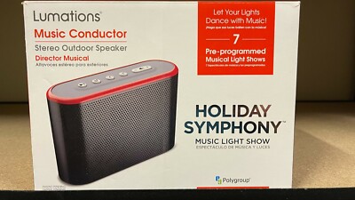 Lumations Holiday Symphony Music Conductor Speaker Light Show Christmas