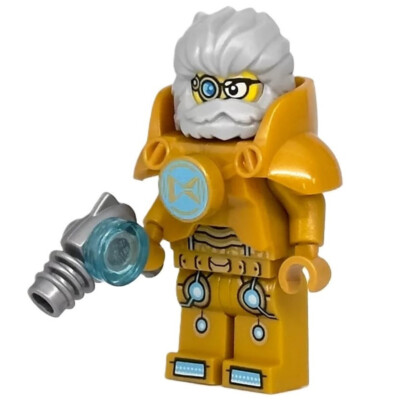 new LEGO DREAMZzz Minifig - Mr. Oz from set 7147, pearl-gold armor