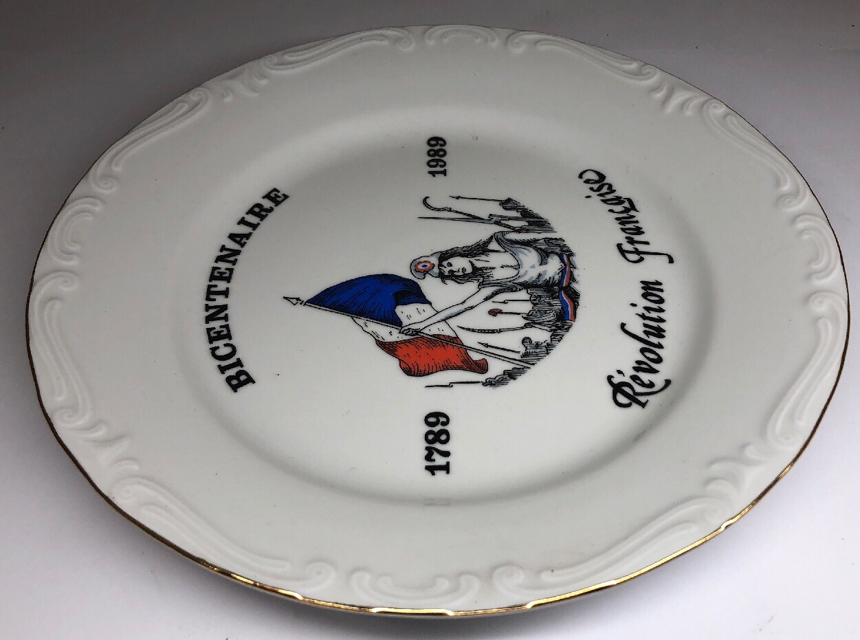 Assiette Décorative Ancienne St Amand – Faïence Multicolore, état D'occasion