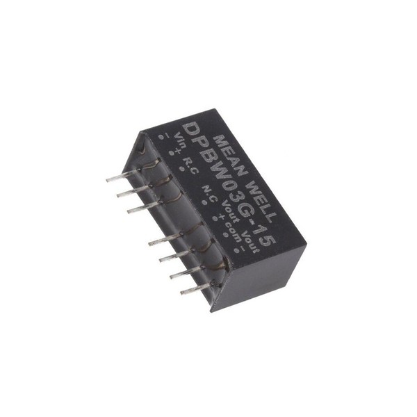 DPBW03G-15 Wandler: Dc/Dc 3W Ueing: 18-75V Uausg: 15VDC Uausg2: -15VDC SIP8 Mean-image