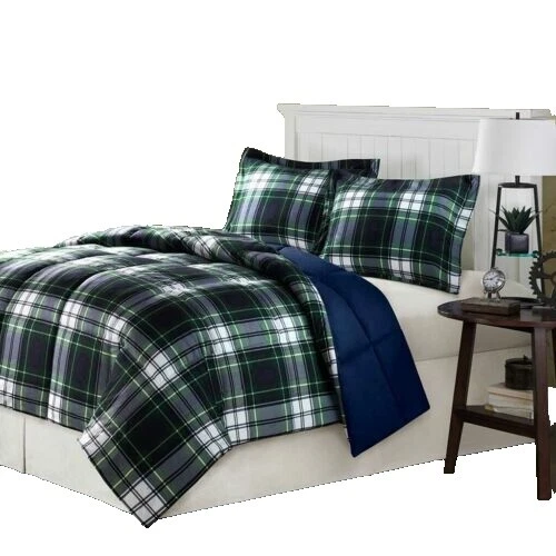 Fundas de Edredón a Cuadros De Microfibra Y Juegos de Cama