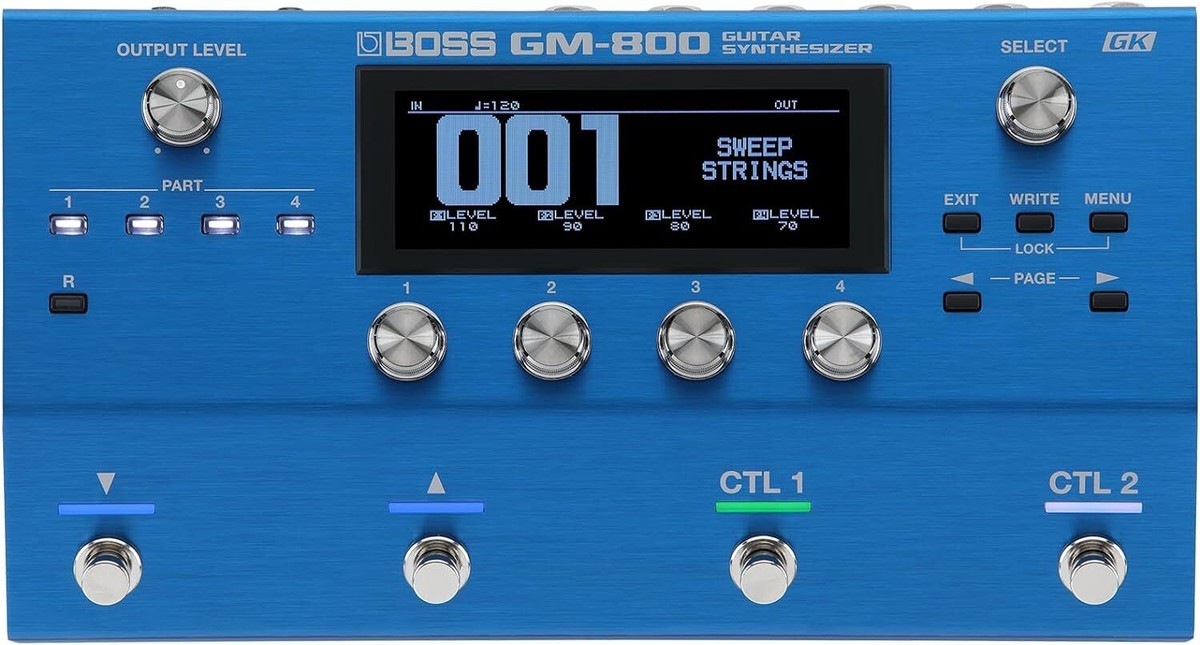 BOSS GM-800 Guitar Synthesizer Brand New 100% Genuine Japan Blue