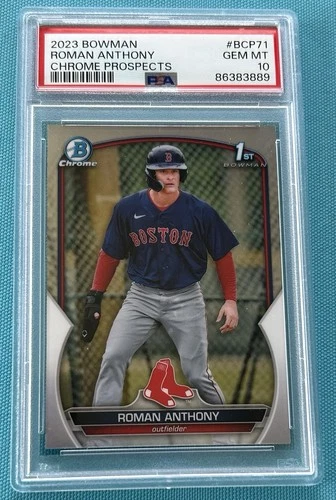 2023 Roman Anthony PSA 10 Bowman Chrome 1st #BCP-71 RC