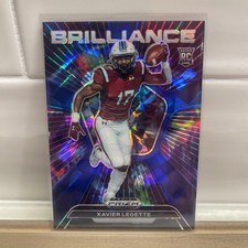 2024 Panini Prizm Draft Picks Brilliance Blue Ice /99 Xavier Legette Rookie RC