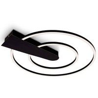 Briloner Led-Deckenlampe Nico Duo, 3.000K, Rund, Schwarz Dimmbar